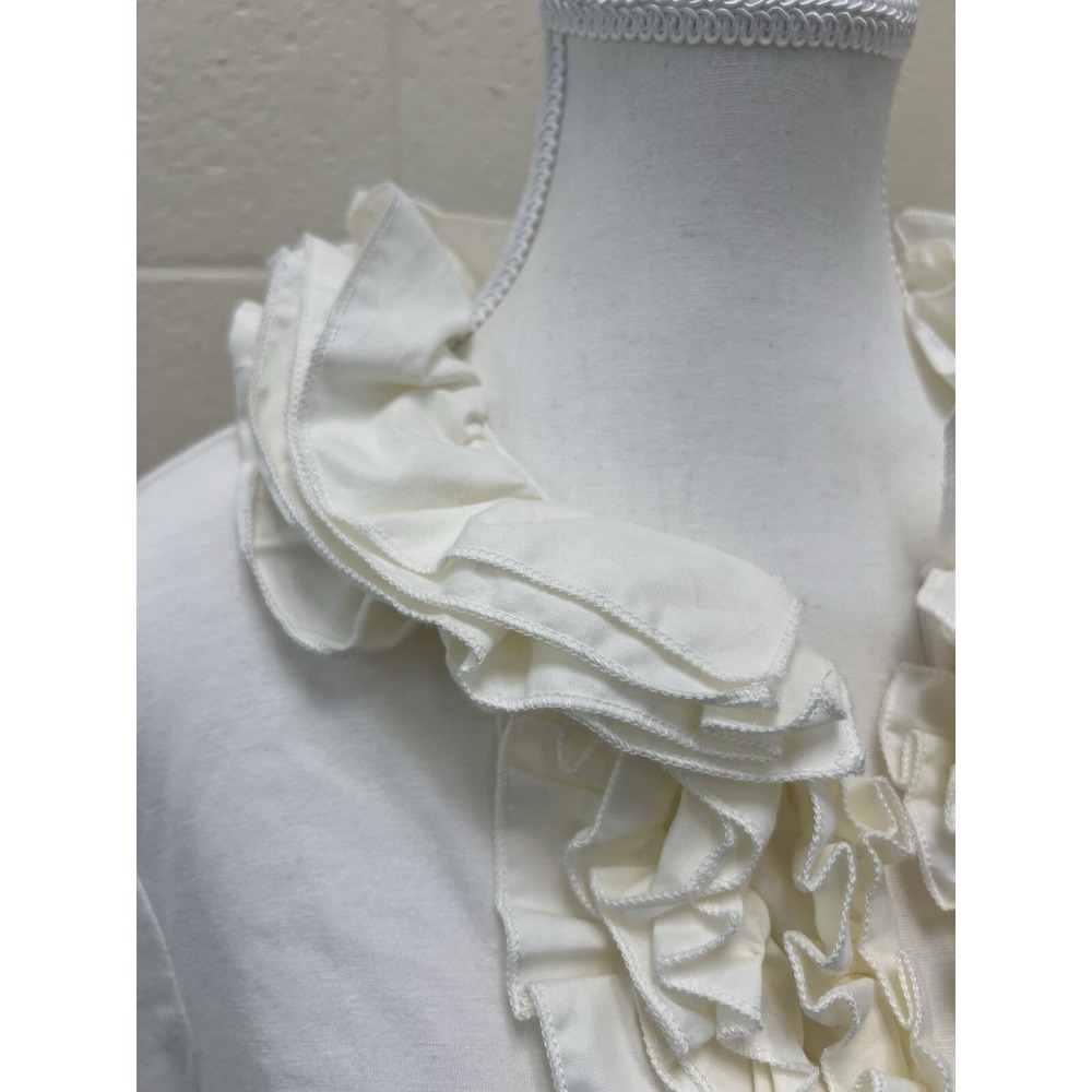 Stera Large Cream‎ Ruffle Soft NWT - Picture 3 of 13